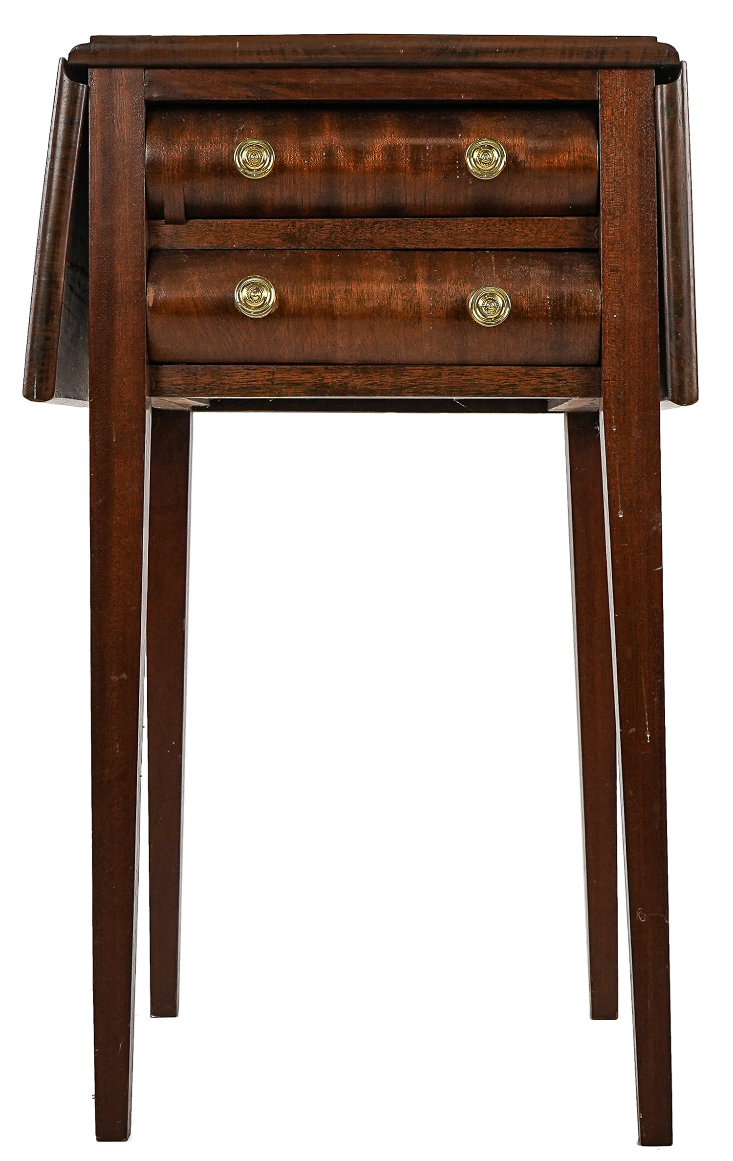 Hepplewhite Mahogany two drawer work table (1 of 8)