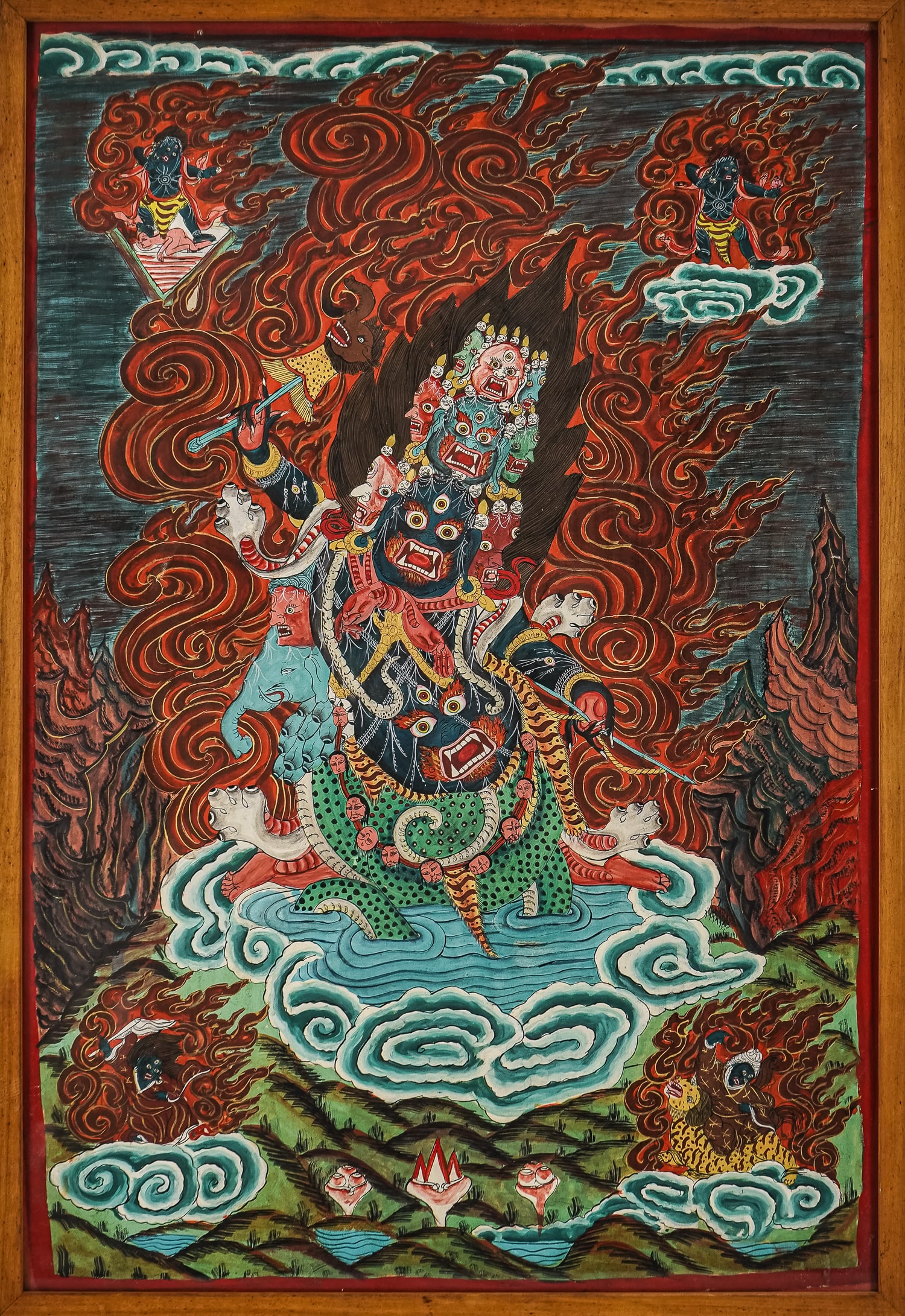 19th c Tibetan Thangka (1 of 4)