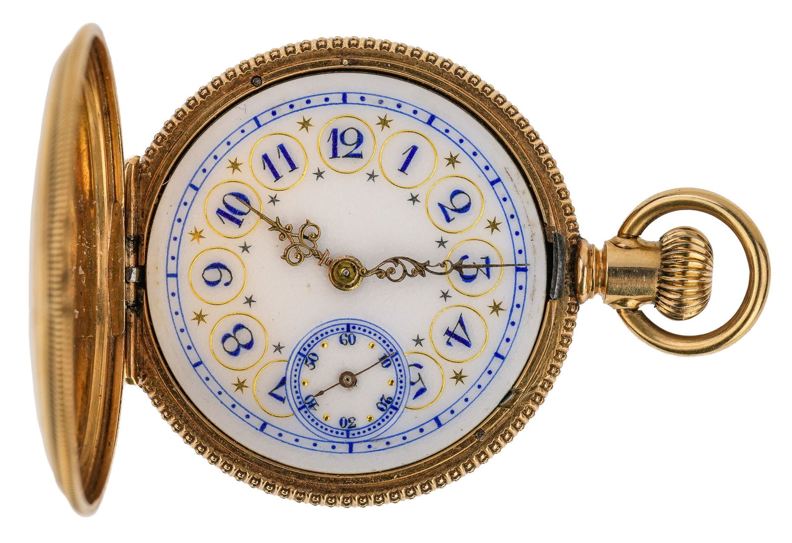 Fine 14k Yellow Gold Ladies Pocket Watch (1 of 8)