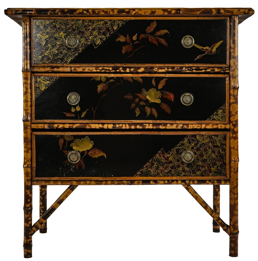 Late 19th c Bamboo Chest (1 of 6)