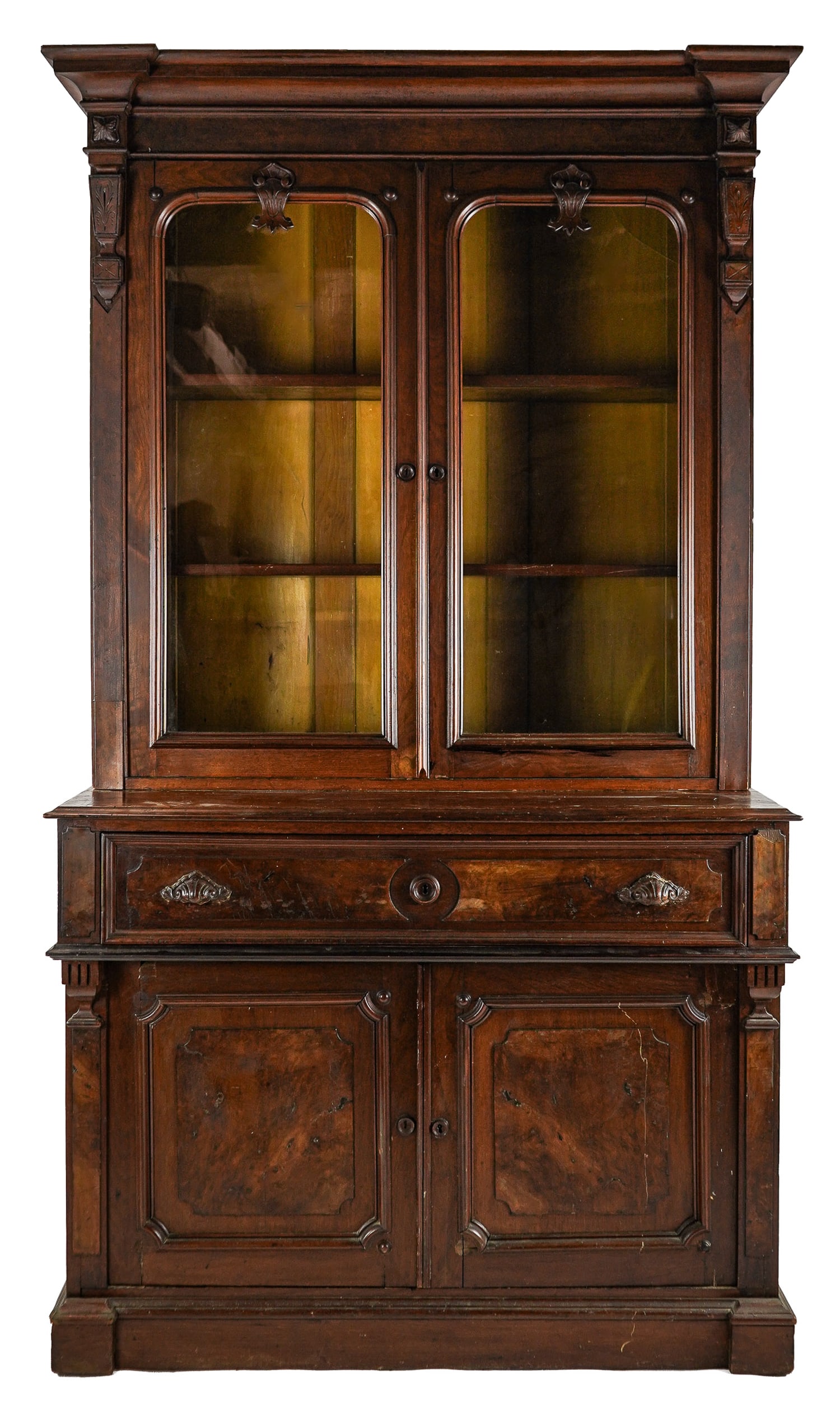 19th c Aesthetic Movement Walnut Secretary (1 of 11)