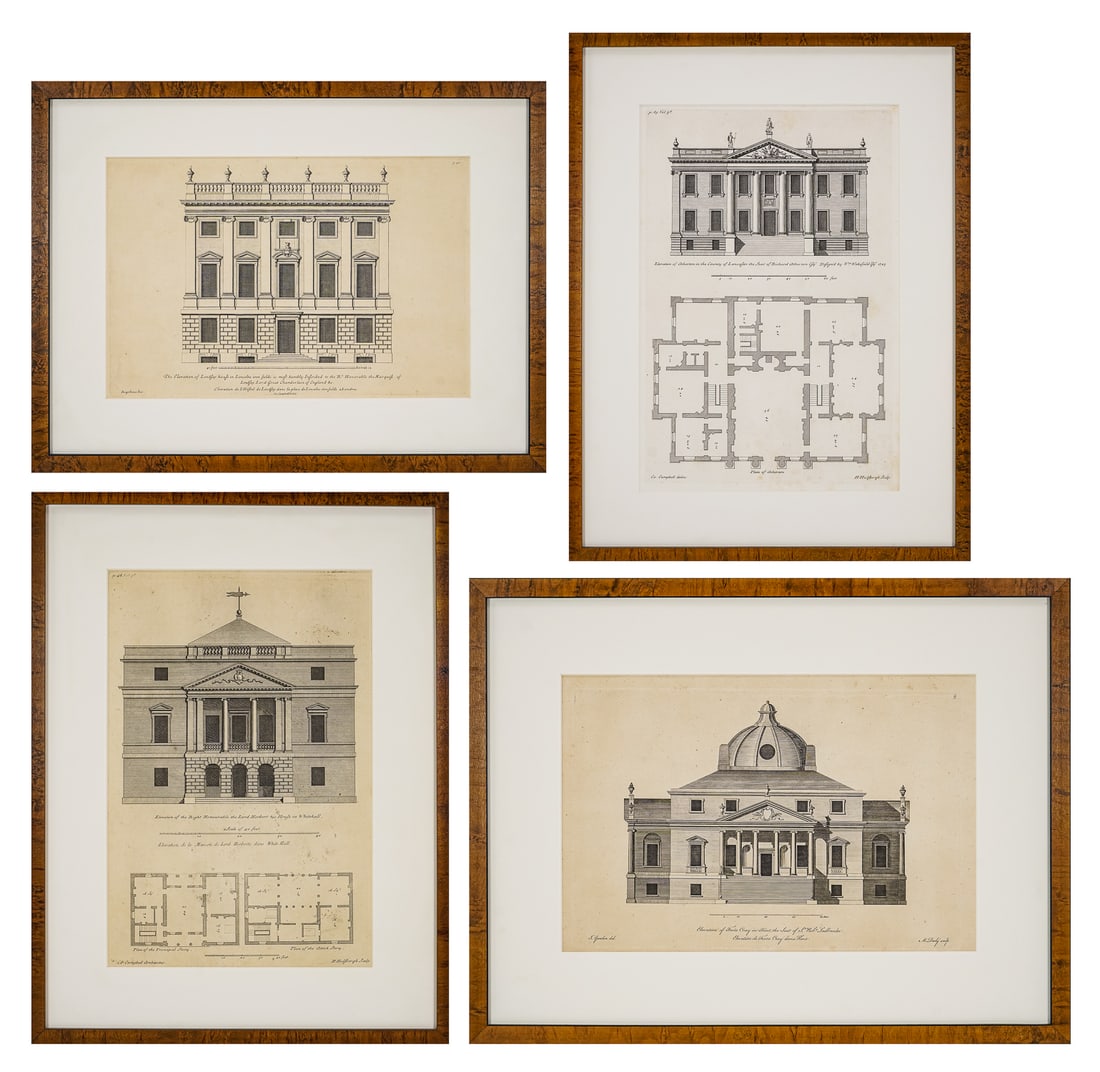 Four 18th c English Architectural Engravings (1 of 5)