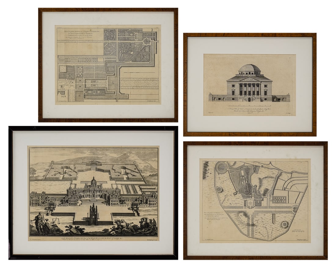 Four 18th c English Architectural Engravings (1 of 5)
