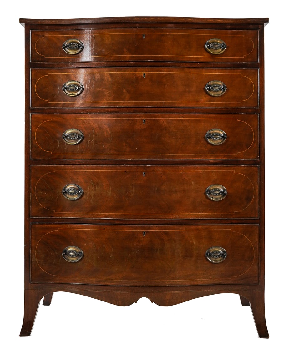 Beacon Hill Serpentine Front Tall Chest (1 of 7)