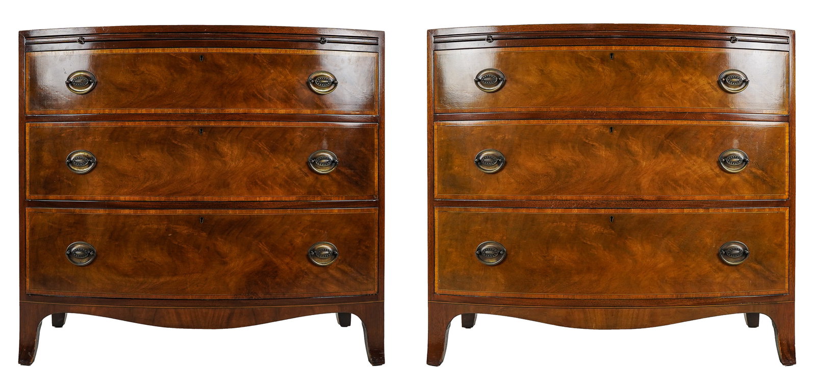 Pair of Beacon Hill Bow Front Side Chests (1 of 16)