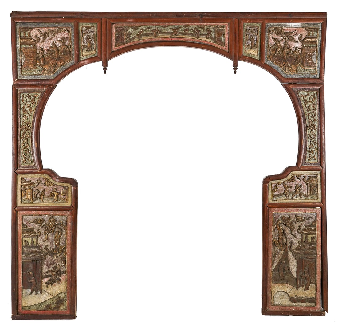 19th c Chinese Gu Fei Canopy Bed Chamber Front (1 of 9)