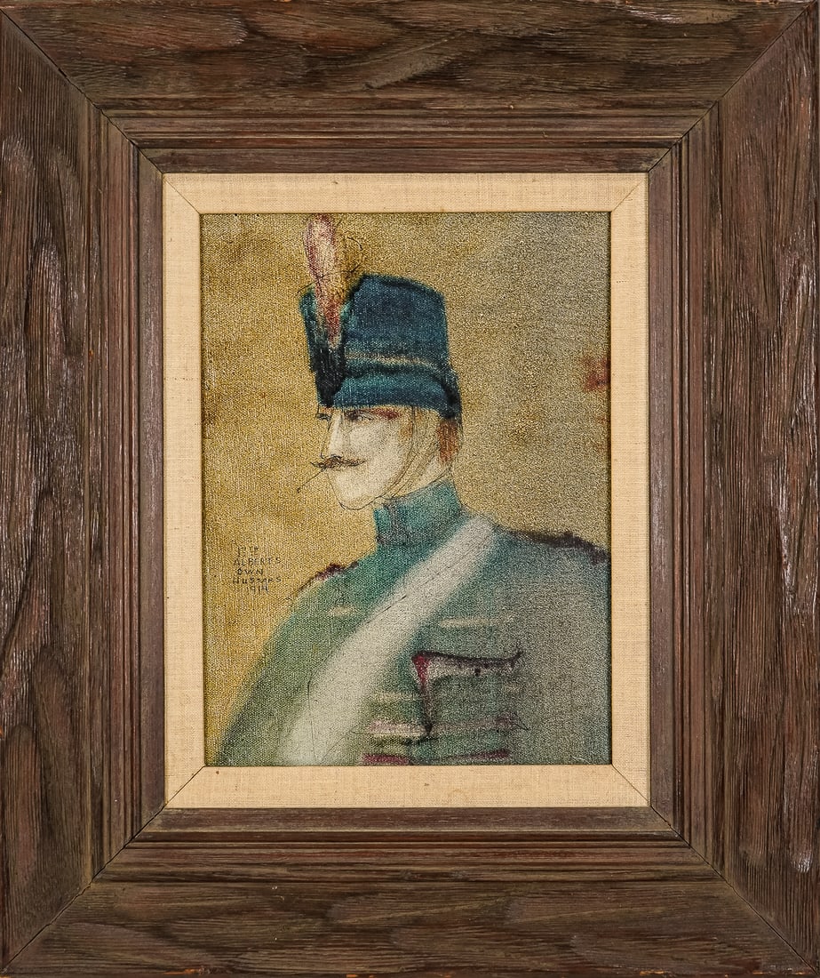 17th Albert's Own Hussars 1914 oil on canvas (1 of 4)