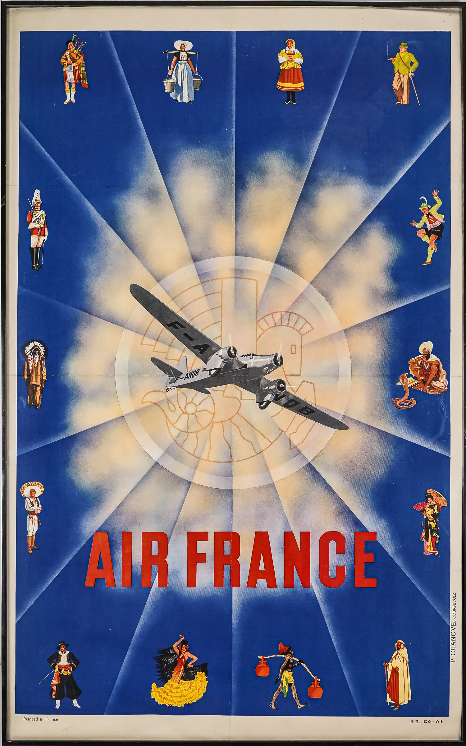 Vintage 1938 Air France Poster (1 of 5)