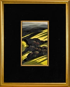 Eyvind Earle (AM 1916-2000) Autumn Shadows