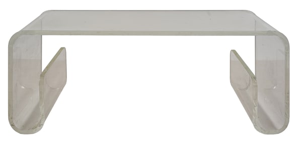 Lucite Coffee table in the Style of Charles Hollis Jones