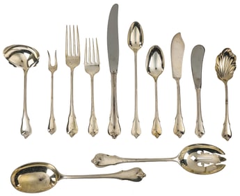 70 pcs. Wallace Grand Colonial Sterling Flatware