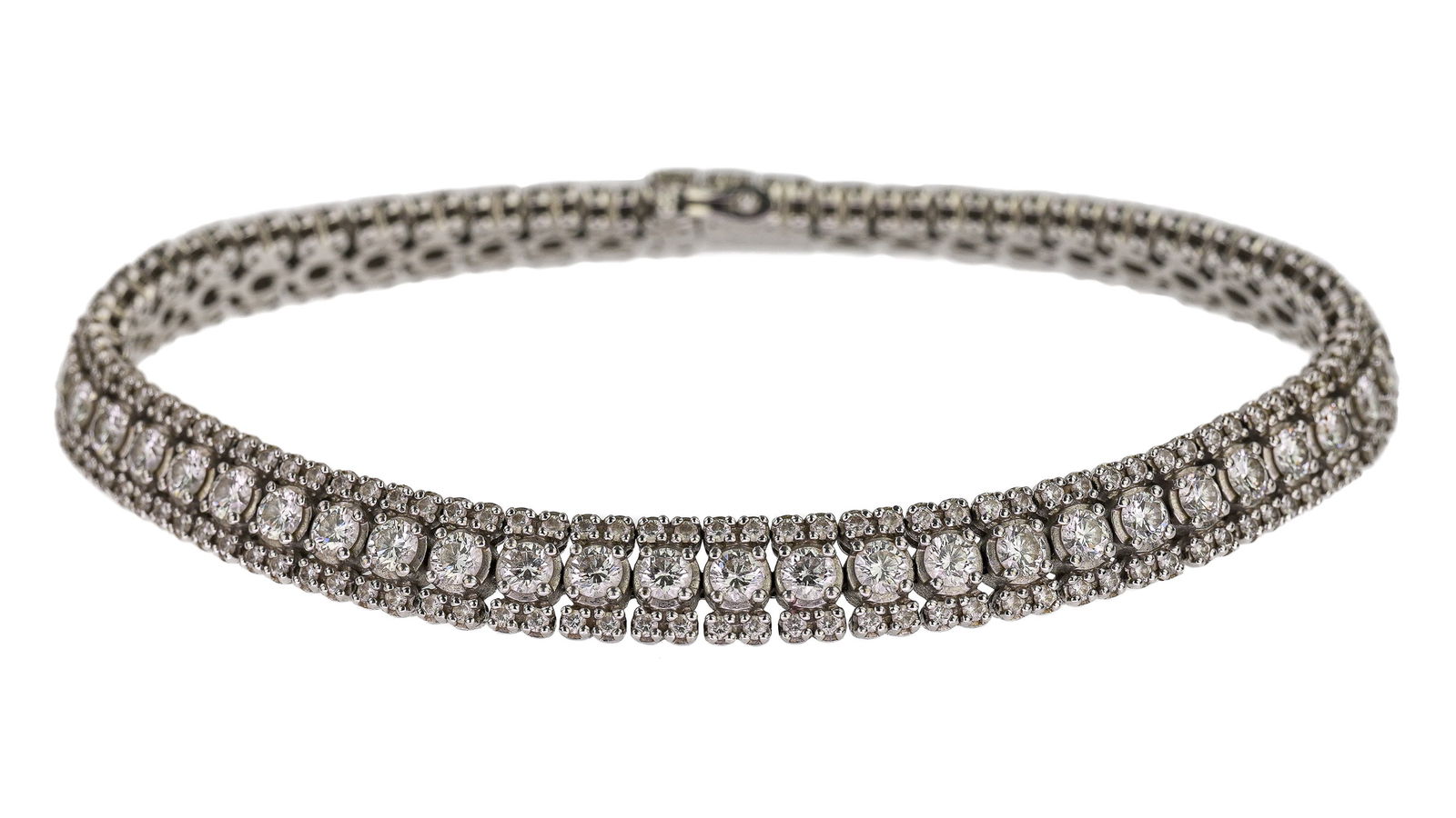 6 CT Diamond & 14k Tennis Bracelet (1 of 7)