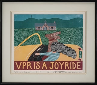 Stephen Huneck (VT 1948-2010) VPR Is A Joyride
