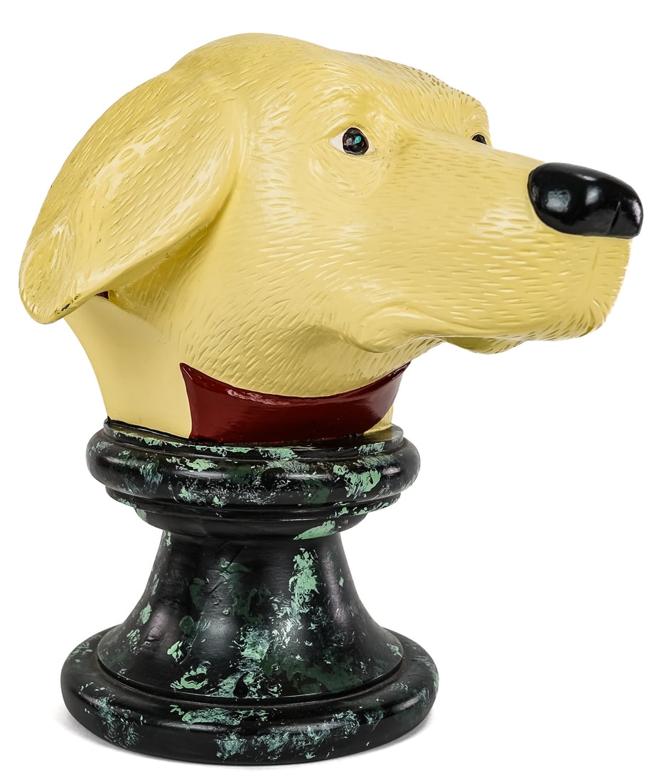Stephen Huneck (VT 1948-2010) Yellow Lab Bust (1 of 6)