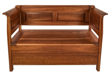 Contemporary Bench Made Cherry Entrance Bench