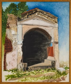 Jo Warner (AM 20th c ) Roman Ruins