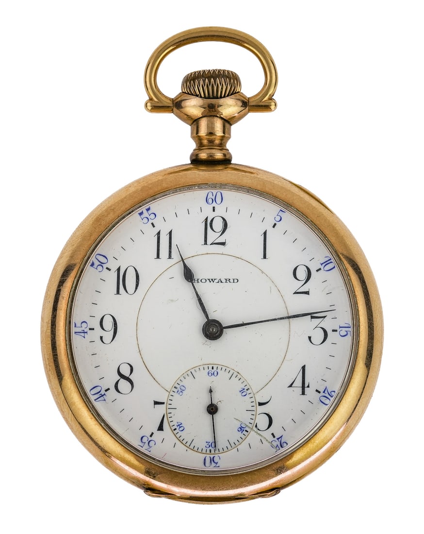 Howard Open Face Pocket Watch (1 of 9)