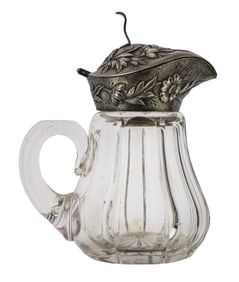 Kirk Sterling Floral Repoussé Syrup Pitcher
