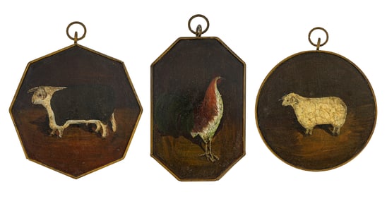 Golfar & Hughes, London Painted Tin Plaques