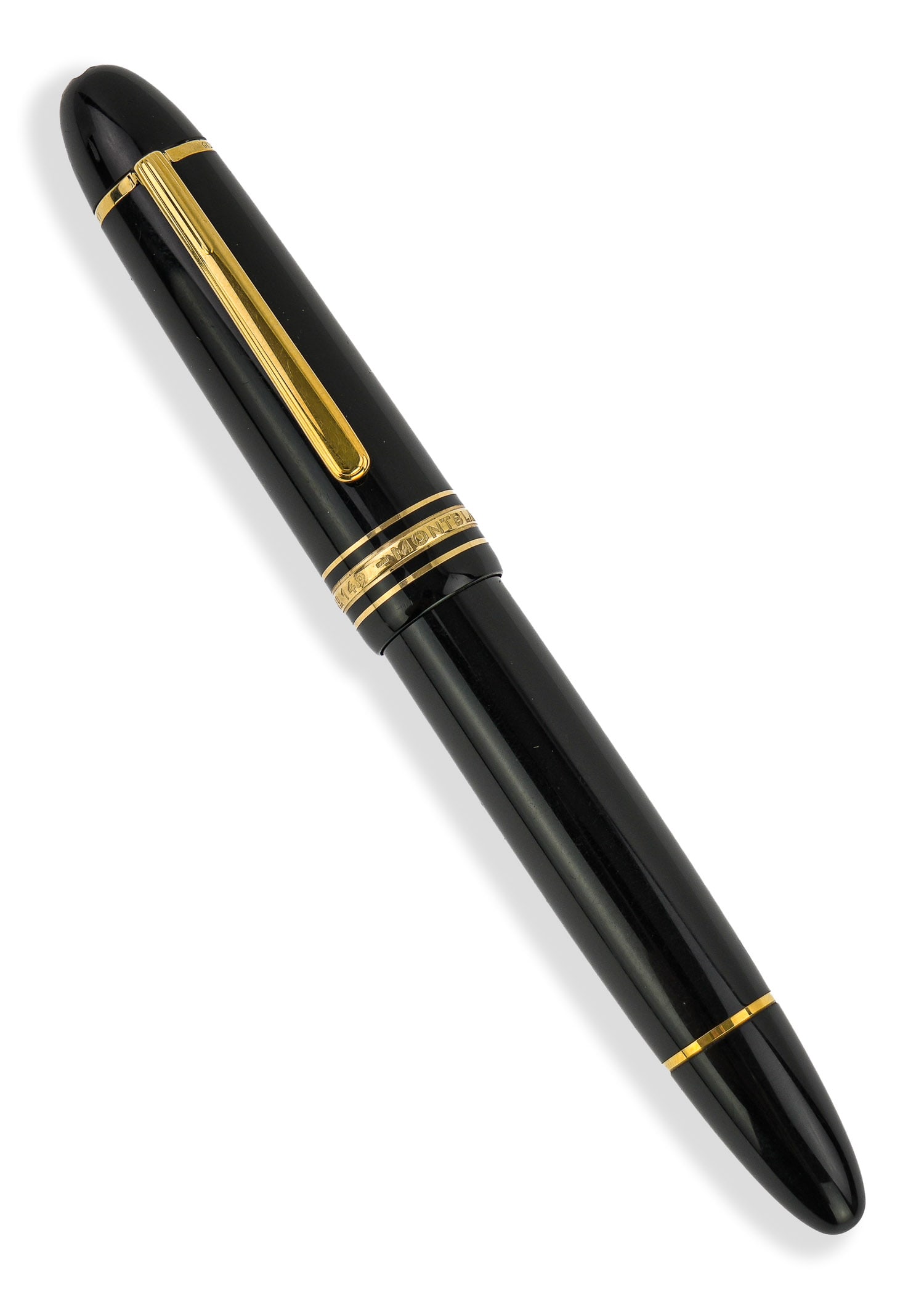 Montblanc Meisterstuck 149 Diplomat Fountain Pen: Montblanc Meisterstuck 149 Diplomat 18k Nib fountain pen, length 5 3/4"