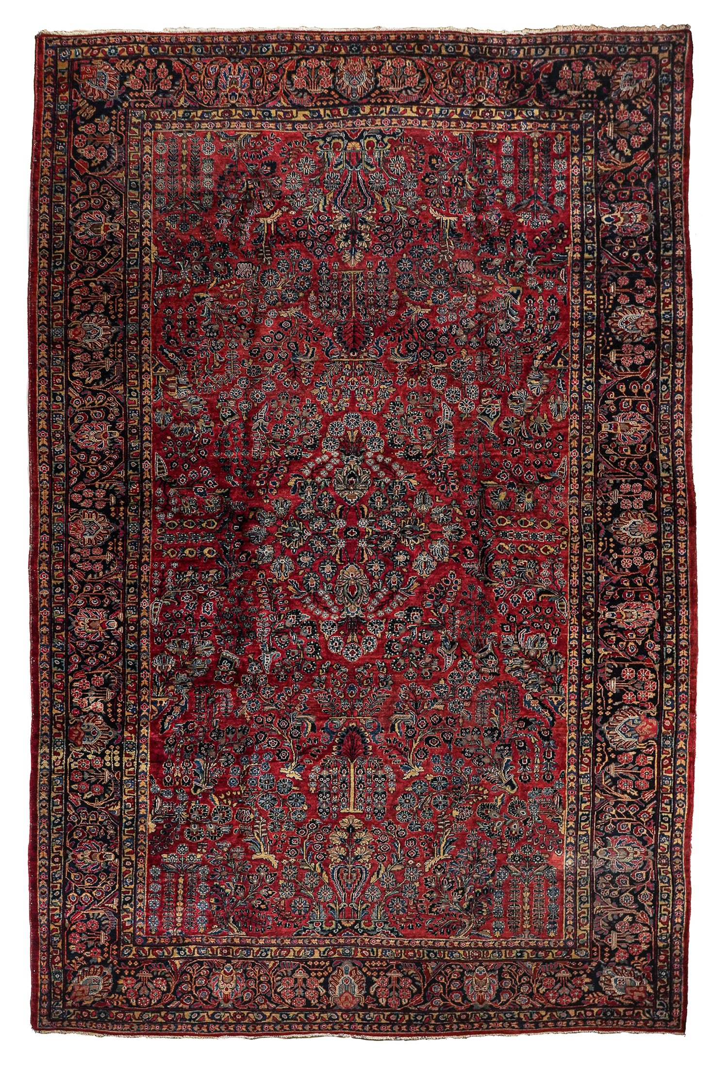 Mid 20th c Persian Sarouk Main Carpet (1 of 4)