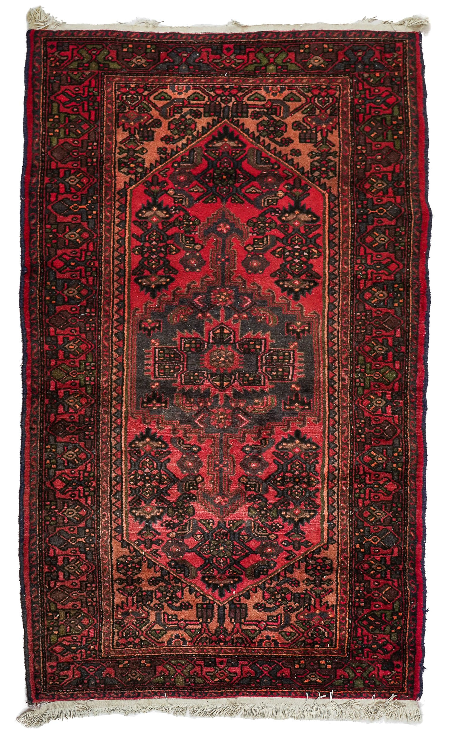 Late 20th c Persian Center Medallion Area Rug: Late 20th c Persian center medallion area rug, good condition, 4' x 6' 10"