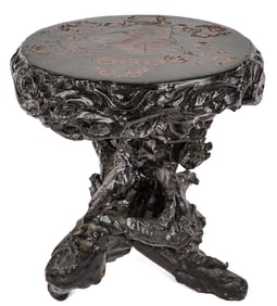 Chinese Zitan Wood Pedestal
