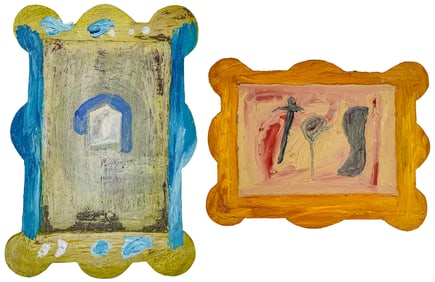 Lee Newton (AM 20th c) Abstractions On Board