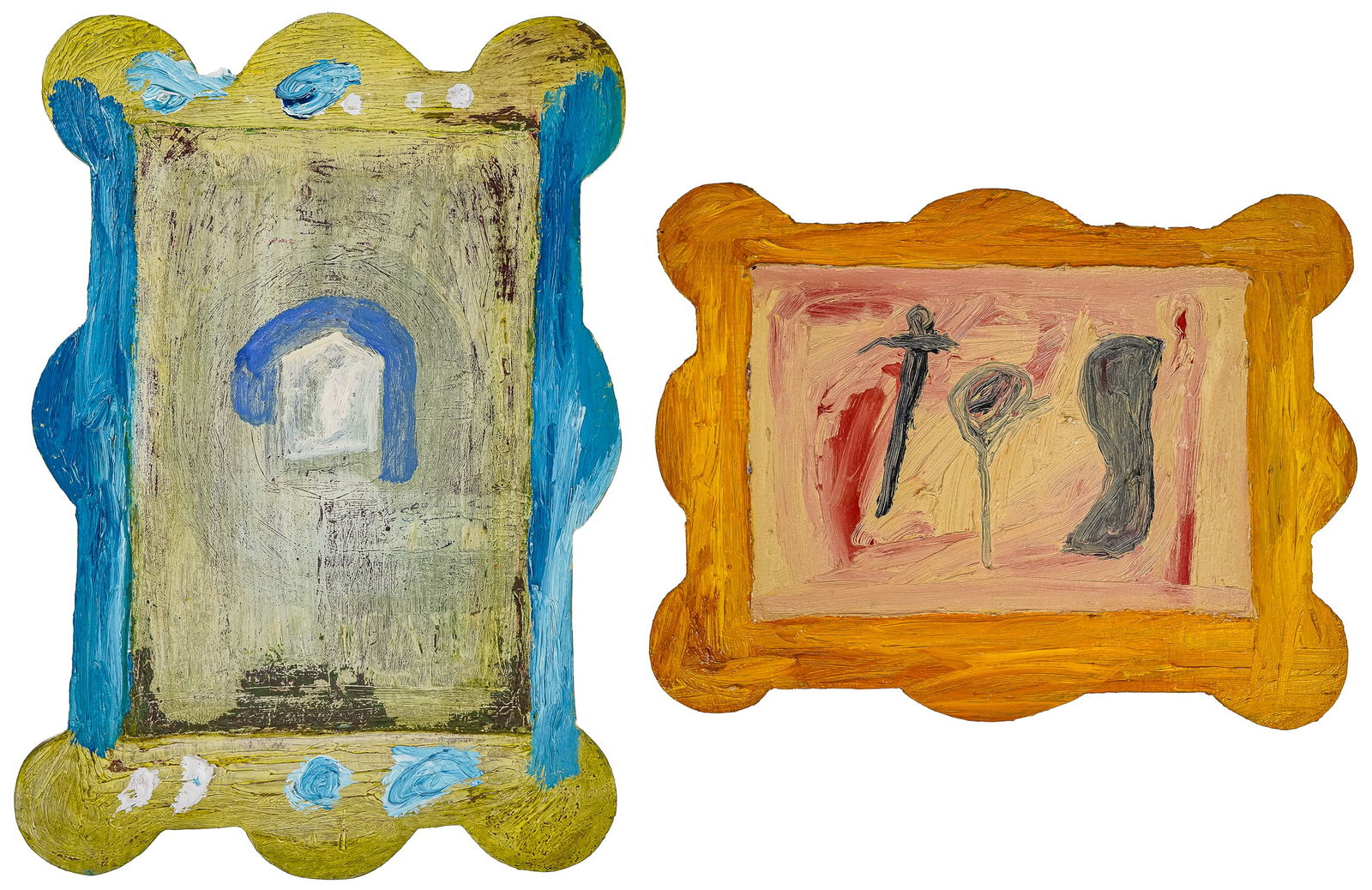 Lee Newton (AM 20th c) Abstractions On Board (1 of 8)