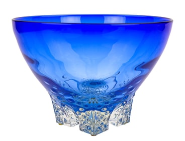 Michael Mikula Architectonic Art Glass Bowl