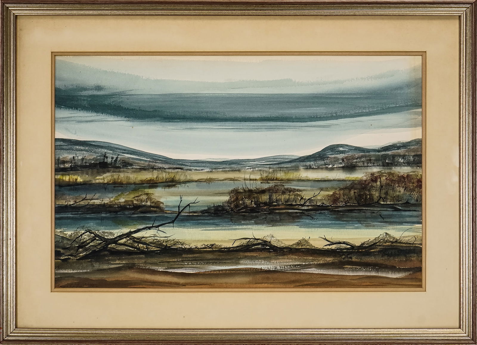 Thomas Reilly Dibble (AM 1898-) Landscape with Marsh (1 of 4)