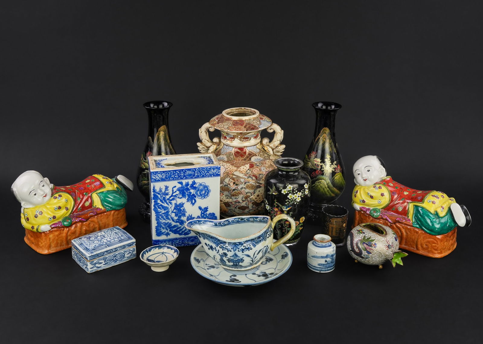 Group of Asian Porcelain, Cloisonne, Accessories (1 of 9)