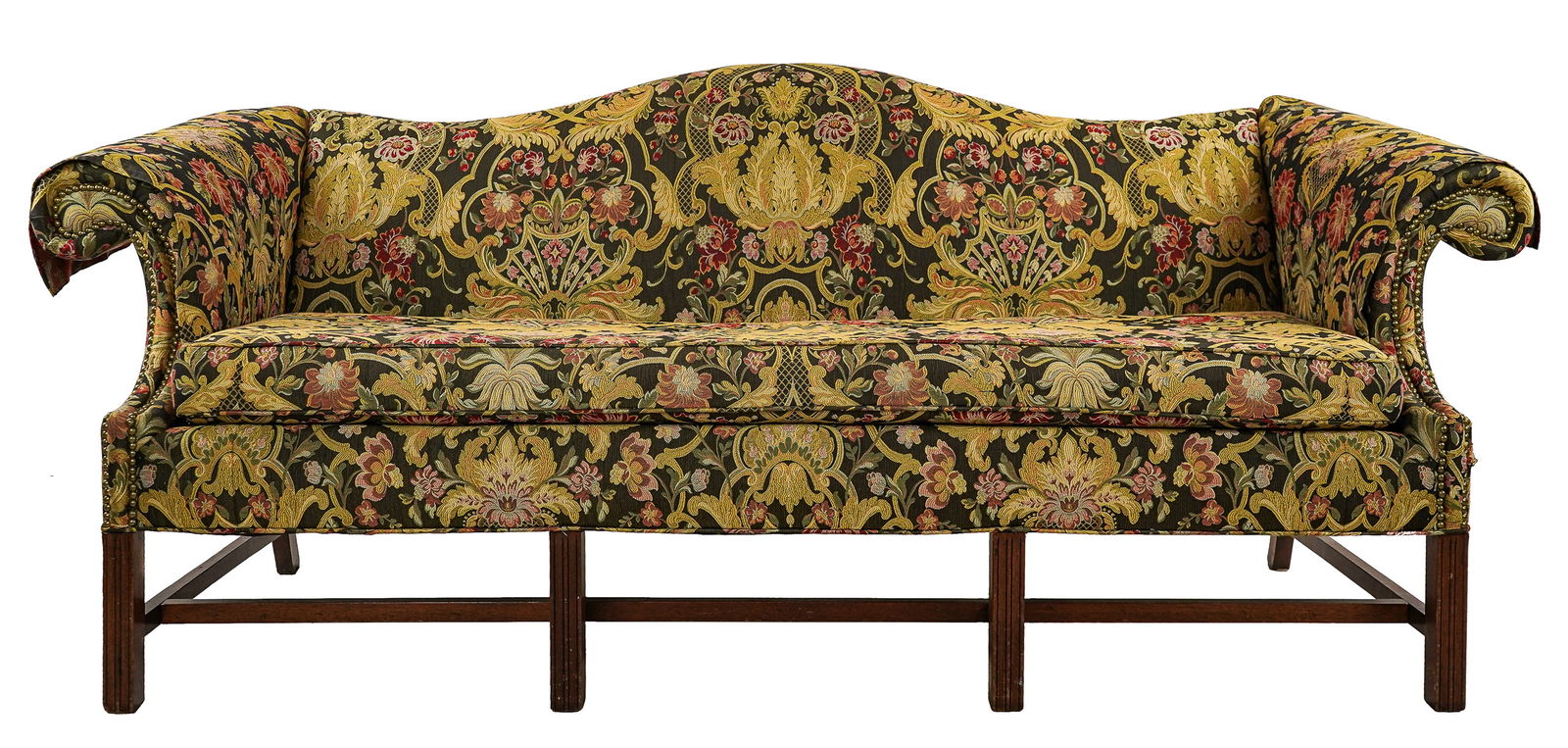 Chippendale style Camelback Sofa (1 of 6)