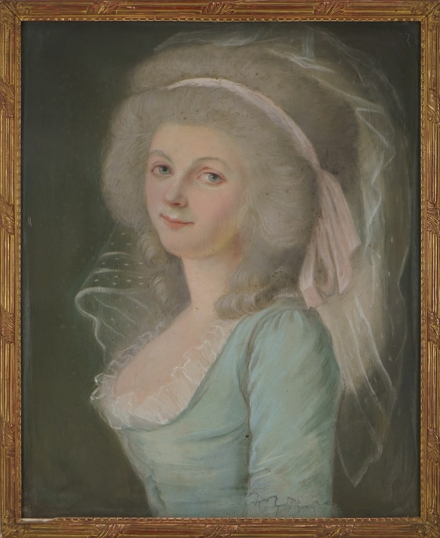 18th c French School portrait of a woman (1 of 5)