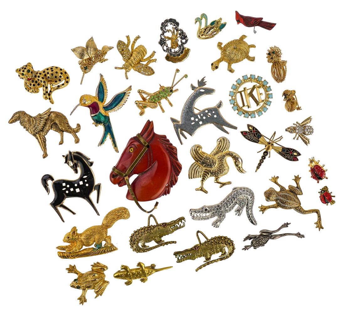 Figural Costume Jewelry Brooches (1 of 5)