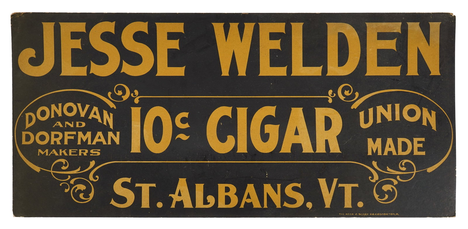 Jesse Weldon St. Albans, VT Cigar Advertising (1 of 3)