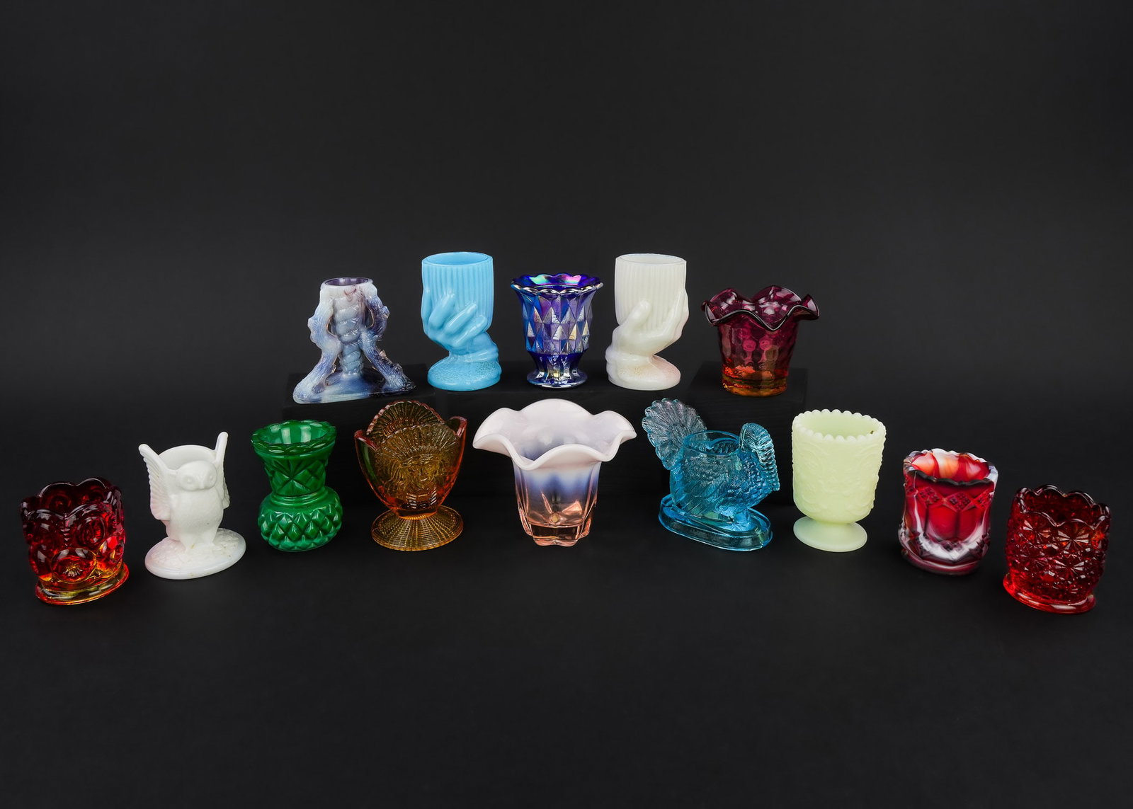 Collection of Pattern Glass Toothpick Holders (1 of 5)