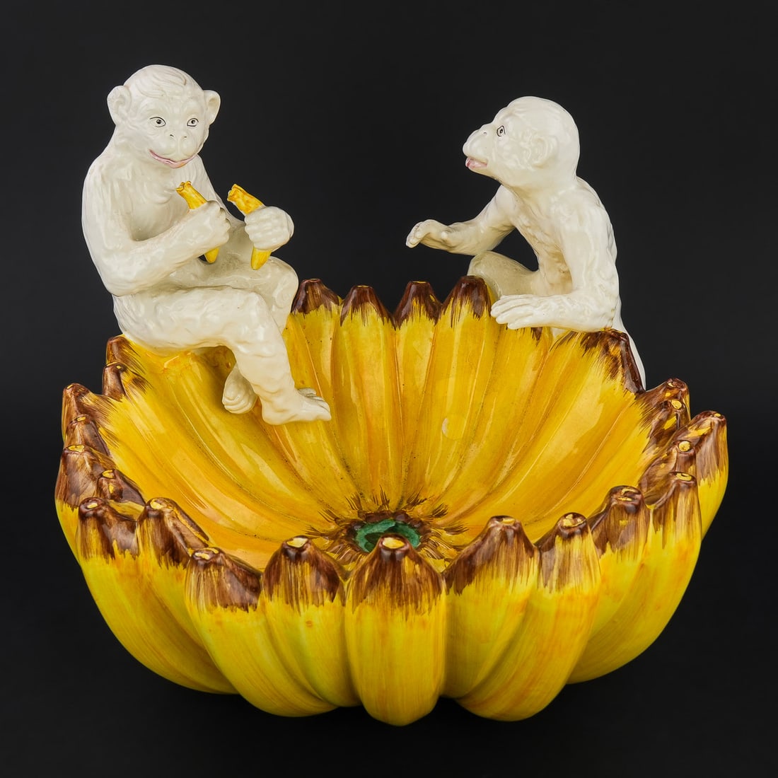 Italian Ceramic Monkey and Banana Bowl (1 of 7)