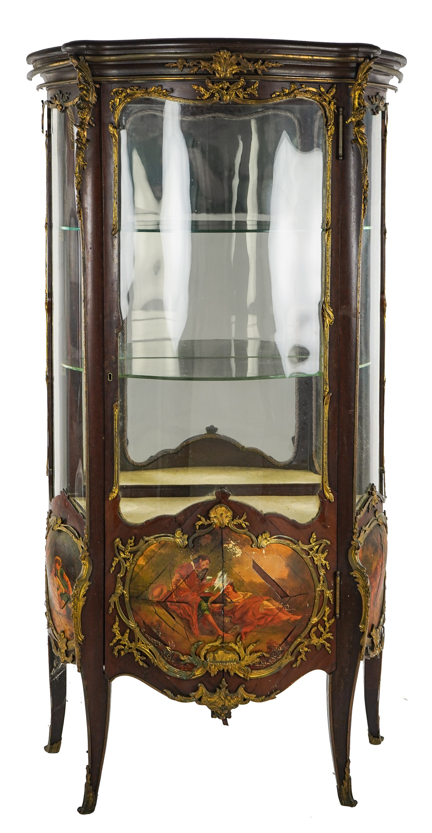19th c French Ormolu Mounted Vitrine Cabinet (1 of 8)