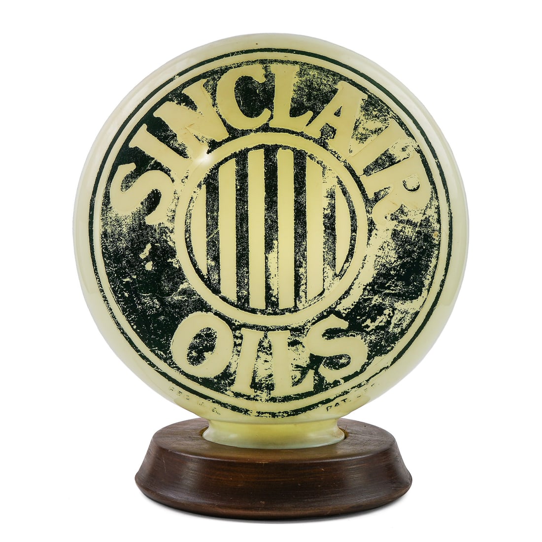 Sinclair Oils Embossed Milk Glass Globe (1 of 5)