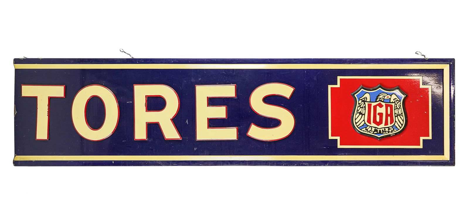 IGA Enamel store sign (1 of 1)