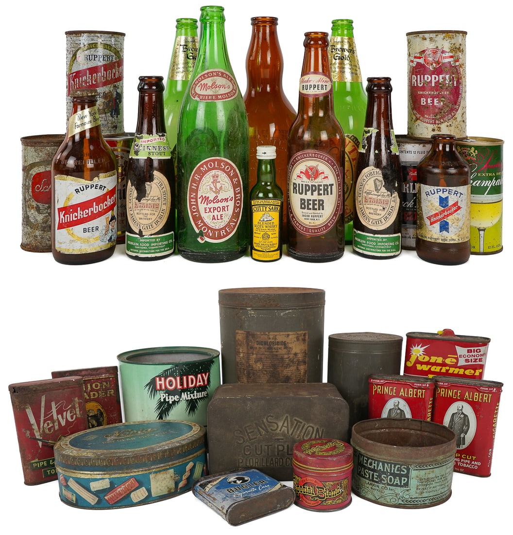 Group of Cans and advertising Tins (1 of 5)
