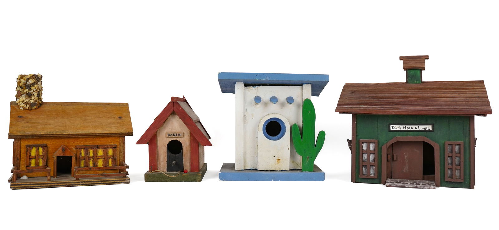 4 Vintage Bird Houses (1 of 3)