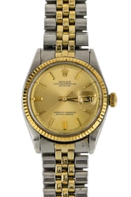 Rolex 18k & SS Oyster Perpetual Datejust Watch