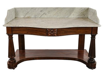 American Marble Top Neo-Classical Server
