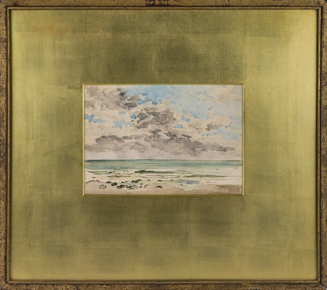 James Abbott McNeill Whistler (AM 1834-1903) Seascape in Greys and Silver (1 of 20)