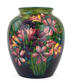 Large Moorcroft Spring Flowers Art Pottery Vase