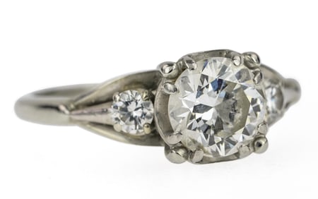 1.1 CT Diamond Engagement Ring