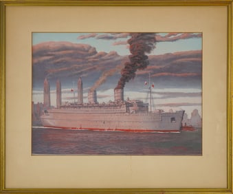 Oswald Brett (AM 1912-2007) Queen Mary