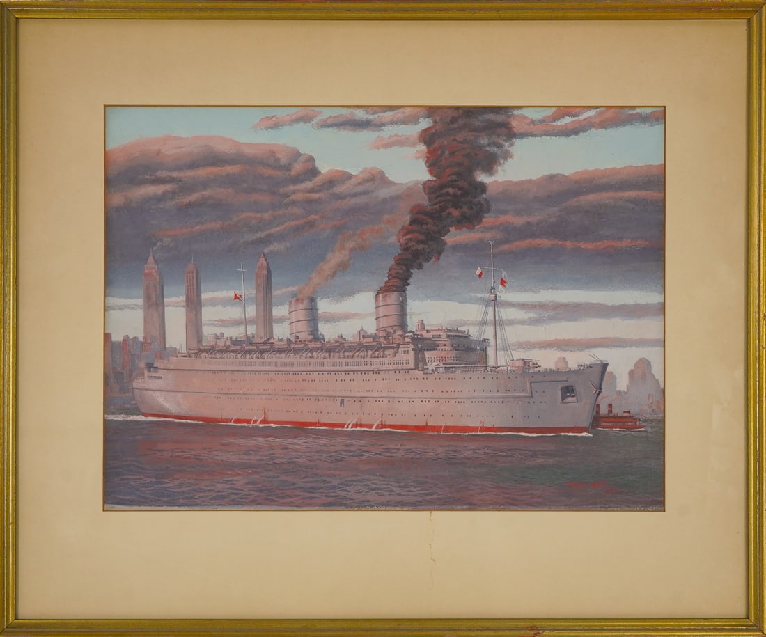 Oswald Brett (AM 1912-2007) Queen Mary (1 of 4)